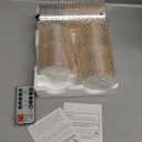 GenSwin Rechargeable LED Flameless Flickering Glass Candles with Remote Timer, Battery Operated Pillar Candles Long Lasting Gold Real Wax USB Candle (D 3H 456)