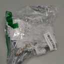 Zeyune Christmas Tree Topper 12 x 45 Inches Large Christmas Bows LED Lights Glitter Satin Mesh Streamer Snowflake Ribbon Decorative Bows for Xmas Tree Decorations Gifts(SilverWhite)