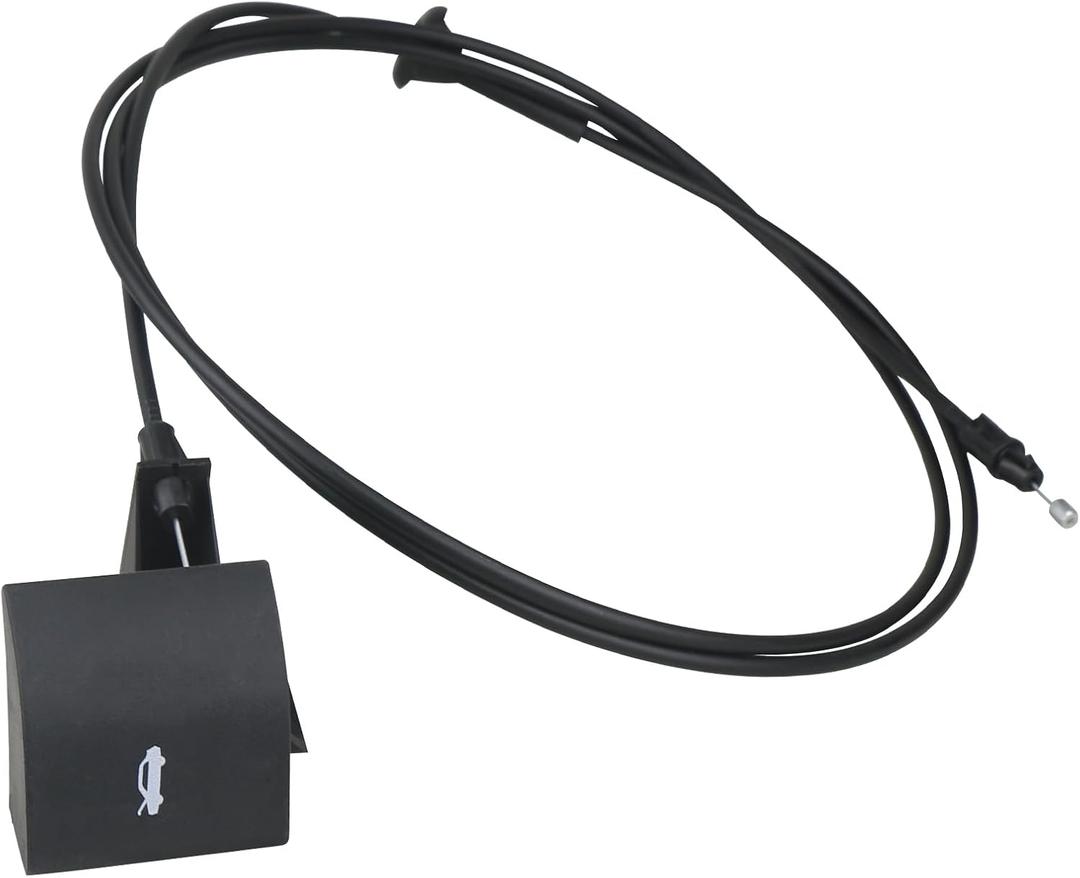 Hood Catch Release Cable with Handle Compatible with 2005 2006 2007 2008 2009 2010 Grand Cherokee 2006-2010 Commander Replaces 55394495AB