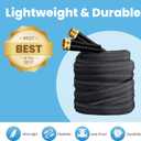 2025 Upgraded 50FT Non-Expanding Garden Hose, Lightweight, Flexible Ultra-Light Water Hose, Burst-Resistant, Lead-Free, Anti-Kink, High-Pressure
