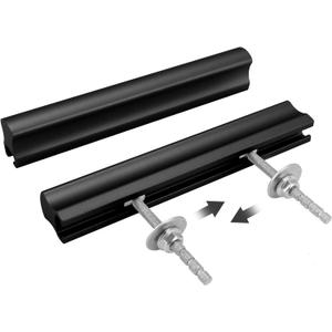 Peaha 10 Pack Adjustable Drawer Pulls Matte Black Cabinet Handles 1in to 4in Hole Centers (1"-4"(25mm-102mm))