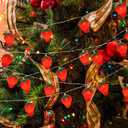 3M 20LED Fruit Strawberry String Lights Battery Powered Indoor Outdoor Lighting Lamp for Wedding Home Birthday Garden Yard Patio Party Christmas Tree Cute Decorations