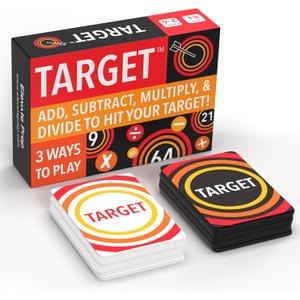 Target Math Game | A Teacher-Recommended, Fast-Paced Mental Math Game for Practicing Addition, Subtraction, Multiplication, & Division | Ages 8+