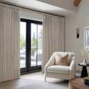 70 Inch Width Taupe Curtains 90 Inches Long Linen Curtains Pinch Pleated 90 Inch Length for Living Room Bedroom Semi Sheer Back Tab Hooks Rings Pinch Pleat Patio Glass Door 1 Panel Burlywood Birch