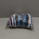 ANYOO Cotton Hammock Portable Camping Hammocks for Hanging Sturdy Garden Comfortable Fabric Hammock with Tree Straps Up to 660lbs with Travel Bag for Camping Outdoor/Indoor Patio Backyard (Blue/White/Red Stripe)