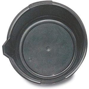 Funnel King 32950 Oil Drain Pan, Length 13 1/2", Height 4 1/2", Made in USA, Black (6.5 Quart)