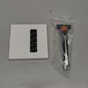 Amazon Basics 3-Blade Motion Sphere Razor for Men with Dual Lubrication, Pivoting Head for Comfortable Shave, Handle & 20 Cartridges, 21 Piece Set, Black (Previously Solimo)