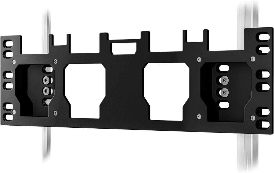 Packout Mount Front & Side Packout Mounting Plate Compatible with Milwaukee Packout Toolbox-Mounts Crates, Full Size & Half Size Packouts and Milwaukee Packout Accessories-Screws Included Black