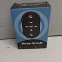 ILLIMITE Shower Remote Control Wireless Bluetooth 5.3 with Silicone Slap Bracelet IPX7 Waterproof for Calls/Music Control Compatible with iPhone, iPad, Android (Black)