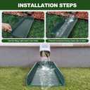 Gutter Downspout Splash Block,16.3"Drain Gutter Guard Diverter,Gutter Downspout Extensions for Water Drainage, Fixable Down Spout Drain Trays,Drainage to Protect House Foundations (2PC Green)