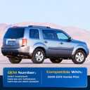 ARANA Rear Window Struts for Honda Pilot 2009-2015, Rear Glass Window Replacement Shocks Fits 2009-2015 Honda Pilot Base/EX/EX-L/EXL/LX/SE/Touring Models(Not The Liftgate), 2 Pcs