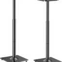 ELIVED Universal Speaker Stands Height Adjustable 28"-37.4", Bookshelf Speaker Stand Pair for Satellite Studio Large Speakers Up to 22 lbs, Surround Sound Speaker Stand with Cable Management, Black