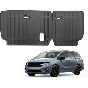Custom Fit for 2018-2024 2025 Honda Odyssey Mini Passenger Van 3rd Rear Seat Backrest Mats All Weather TPE Rubber Protection Mat (Backrest Mat)