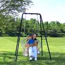 G TALECO GEAR Hammock Chair Stand,Heavy-Duty Steel 300LBS Multi-Use Hammock Stand for Outdoor Indoor, Swing Chair not Include (Black)