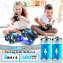 Eulogia RC Stunt Car for Boys 5-12, High Speed 360 Rotating, Drift 4WD Remote Control Car with Headlights, 2.4GHz Electric Rechargeable Race Stunt Toy Car for Boys Girls Birthday (Blue)