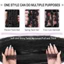 Springy Afro Twist Hair 8 Packs Marley Twist Braiding Hair Pre Separated Spring Twist Hair for Faux Locs Crochet Hair Kinky Twist for Braiding Synthetic Hair Extensions (1b#, 24inch(Pack of 8)