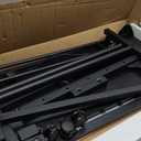 Standing Desk Adjustable Height, Mobile Stand Up Desks with Wheels Small Computer Desk Rolling Desk, Portable Laptop Desk Black Standing Table Sit Stand Home Office Desks 16"x31.5" Height 27"-43.5"