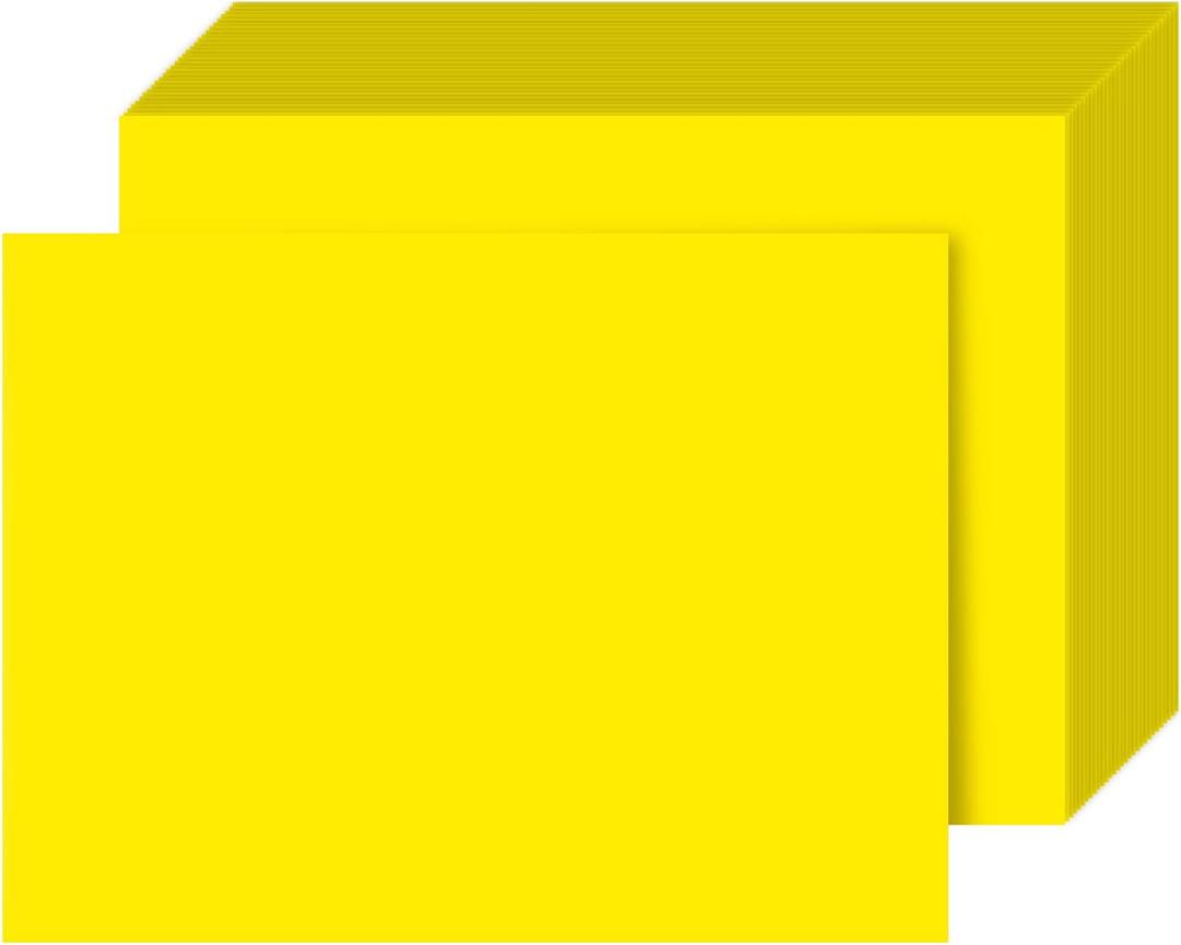 Bright Color Paper Regular 24lb - Size 9 x 12 Inches - 1 Ream of 500 Papers Per Pack (Bright Yellow)
