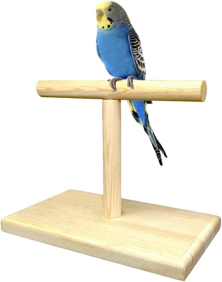 LINSHRY Bird Training Stand, Portable Tabletop Bird Perch Spin Training Perch for Parakeets Conures Lovebirds or Cockatiels LINSHRY Bird Training Stand, Portable Tabletop Bird Perch Spin Training Perch for Parakeets Conures Lovebirds or Cockatiels