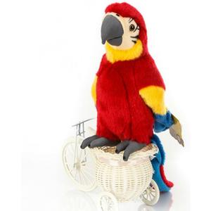 Cute rabbit 12 inch Macaw Parrot Plush Toy Stuffed Animal Toy Plush Animal Doll (red)