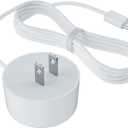 Replacement 5V 1.8A AC Charger Power Supply Cable, 5FT Micro USB Power Supply Cord, Compatible with Google Home Mini Speaker, White, Long