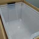 IRIS USA 4-Pack 72 Quart Storage Bins with Lids, Clear