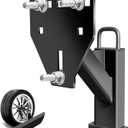 Stake Pocket Spare Tire Mount, Trailer Spare Tire Mount Fit 4 5 6 8 Lugs Trailer Wheels On 4", 4.5", 4.75", 5", 5.5", 6", 6.5" Bolt Patterns Capacity 150 Lbs, Fits 1.5x3 Stake Pocket