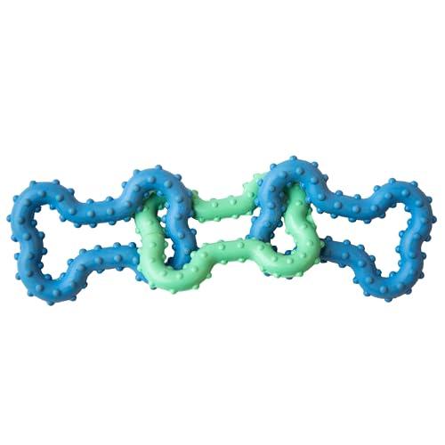 Outward Hound Bone Tugz Tug-of-War Dog Chew Toy, Blue