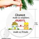2 x Neighbor Christmas Ornaments 2025, Chance Made Us Neighbors Ornament, Neighbor Gifts for Christmas, Neighbors and Friends Gifts Ideas, Best Neighbor Ceramic Ornaments