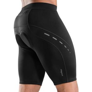 Nepest Men's Bike Shorts 4D Padded Cycling Road Biking Riding Biker Bicycle Mountain Cycle Shorts Zipper Pockets XL