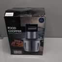 Food Processor Large Capacity,6L Electric Meat Grinder for Home,1200W Heavy Duty Food Grinder Chopper with 2 Speed& 6 Blades,Stainless Steel Bowl,Vegetable Electric Chopper for Onion, Nuts