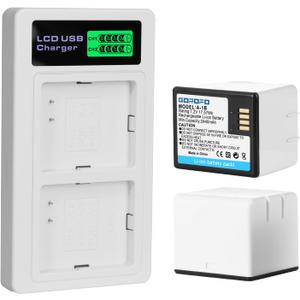 of Arlo A-1 A-1B A-1C Rechargeable Battery, for Arlo Pro, Pro 2,VMC4030 VMC4030P VMS4230 VMS4430 VMS4530 VMS4430P VMS4530P-100NAR VMA4400 Security Camera (2 Batteries+Charger)