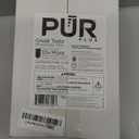 PUR PLUS Vertical Faucet Mount Water Filtration System, Lead-Reducing Filter, Great-Tasting Water, Easy Install, Lasts 100 Gallons, Compatible with Sinks with External Aerators, Grey