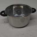 GoodCook Classic Stainless Steel 5-Quart Dutch Oven with Tempered Glass Lid, Silver