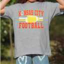 Football Shirts for Girls Boys Game Day Shirt Softball Season Kids Tee Print Short Sleeve Top