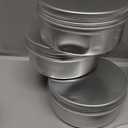 Qixivcom 10 Packs 5 Oz 150ml Round Tin Cans Aluminum Tin Screw Top Lid Metal Steel Tins Empty Cosmetic Sample Container Storage Organization for DIY Salve Crafts Spices Candies Tea Accessories