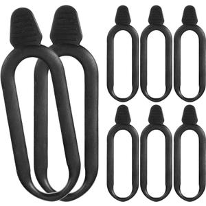 8 Pcs Rubber Snubbers Straps for ATV Gun & Bow Rack Gun Holders for ATV Replacement Straps Bow Tool Replace