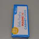 20 Pack Magnetic Cabinet Locks Baby Proofing - Vmaisi Children Proof Cupboard Drawers Latches - Adhesive Easy Installation (Standard)