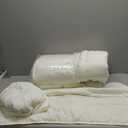 Beige Cloud Quilt Twin Size Bedding Set with Pillow Sham, Tan Puffy Cozy Lightweight Bedspread Coverlet, Taupe Camel Soft Cute Bed Cover for All Season - 2 Pieces, 68x90 inches White