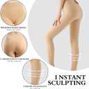 Buauty Plus Size Fleece Lined Tights Womens- Winter Warm Fake Translucent Thermal Pantyhose,Thick Leggings under Dresses (Large-X-Large, Nude)