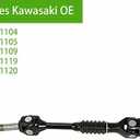 Complete Rear Axle Shaft & Wheel Bearing Compatible with 2001-2008 Kawasaki Mule 3010 4x4 39158-1119
