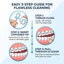 VINSULLA Floss Threaders for Braces, Bridges & Implants 200ct (Pack of 4)