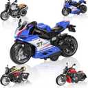 4-Pack Pull-Back Motorcycle Toys - No Batteries Requiredast Alloy Cars for Kids 3+, Durable Friction-Powered Mini Vehicles Boys and Girls