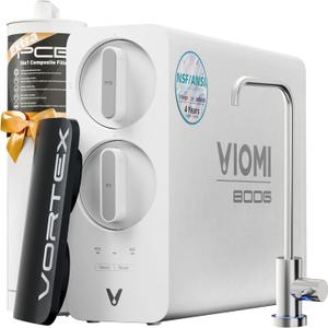 VIOMI 800G Reverse Osmosis System, NSF/ANSI 372&53&42 Certified, 9 Stage & 48 Months Filter, 3:1 Tankless RO Water Filtration System Under Sink, Smart LED Reminder, Incl. 1 Extra Filter