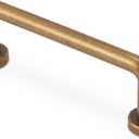 10 Pack 3 inch(76mm) Antique Brass Kitchen Cabinet Handles and Pulls - Vintage Drawer Handles - Aged Gold Bronze Finish - Cabinet Hardware