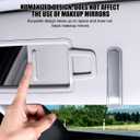 HZEL Car Sunglass Holder, Magnetic Leather Vehicle Sun Visor Glasses Hanger Clip, Automotive Interior Eyeglass Ticket Card Protective Mount Accessories, Universal for SUV, Sedan, Truck (Black)