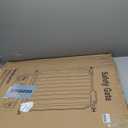 29-34 Inch Baby & Pet Gate - Black Metal, Pressure Mounted, Walk Through Safety Gate for Narrow Stairs & Doorways