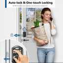 TEEHO TE002 Fingerprint Door Lock - Keyless Entry Electronic Keypad Deadbolt with 2 Backup Keys - Auto Lock - Easy Installation - Smart Locks for Front Door - Oil-Rubbed Bronze
