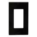 Leviton 1-Gang Decora Plus Screwless Wall Plate, 80301-SE, Black