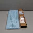 MEETION Wireless Keyboard and Mouse, Full-Sized Cordless Keyboard with Wrist Rest, 3 DPI Adjustable Mouse, 2.4GHz USB-A Receiver, Computer Keyboard for PC/Computer/Laptop/Windows/Mac, Blue